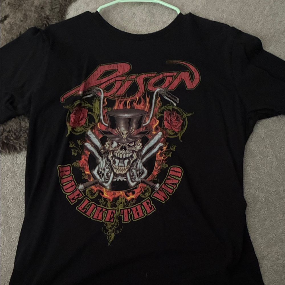 Poison Black Graphic Tee for Men